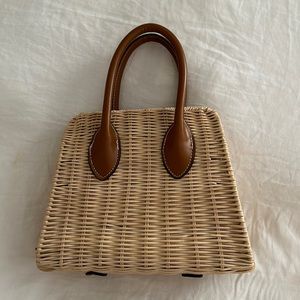 Zara Woven Straw Handbag